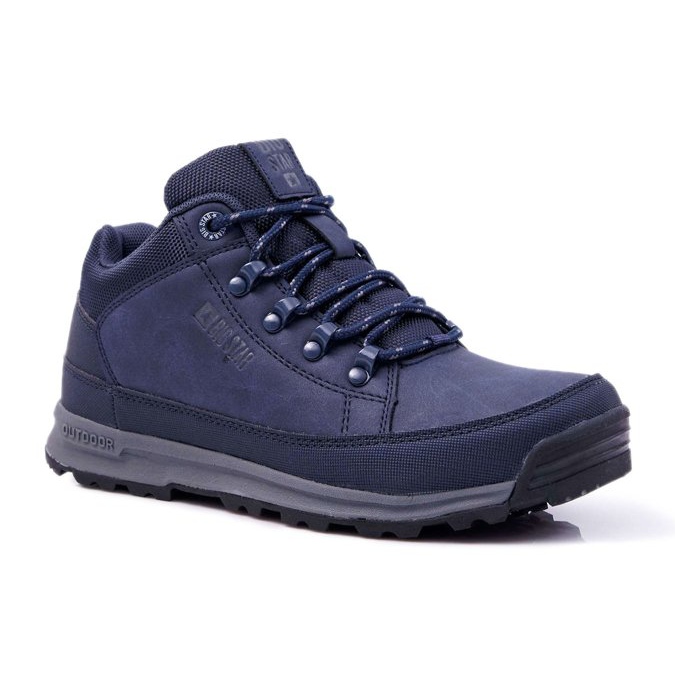 Pantofi de trekking pentru bărbați Big Star High Outdoor Granat EE174466 albastru