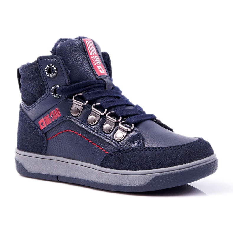 Încălțăminte pentru copii Băieți Adidași Big Star Sheepskin Blue Navy EE374088 albastru marin