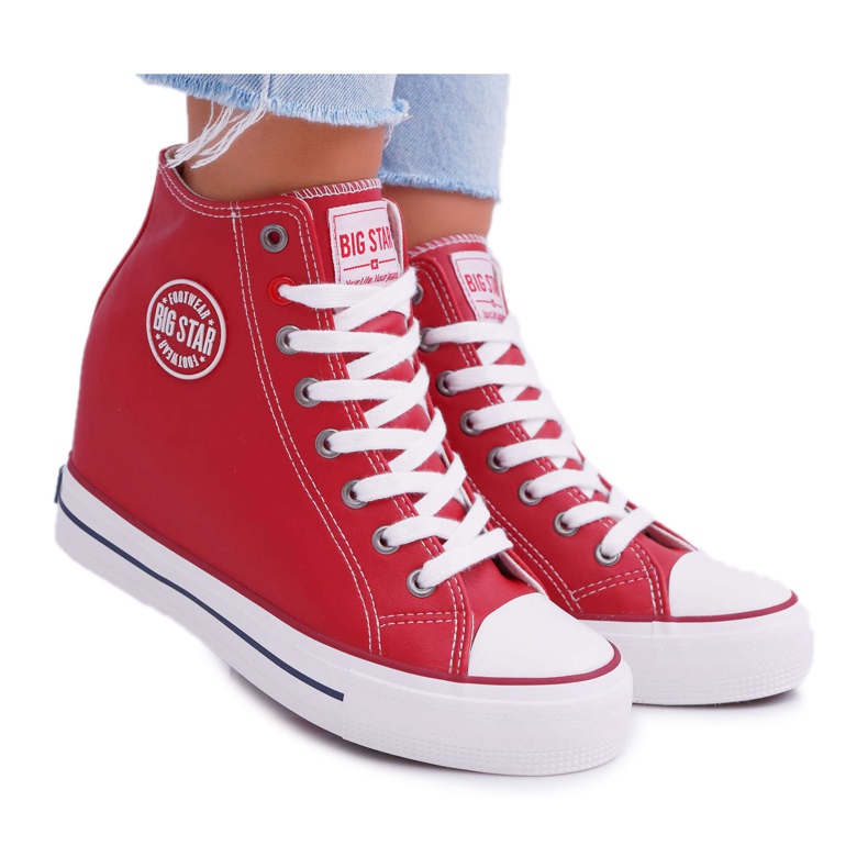 Adidași pentru femei Big Star Red EE274614 roșu