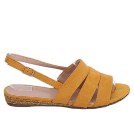 Sandale espadrile miere 9291 Amarillo galben