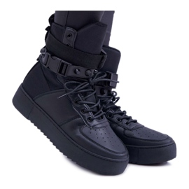 Încălțăminte sport pentru femei Curele negre Quake negru