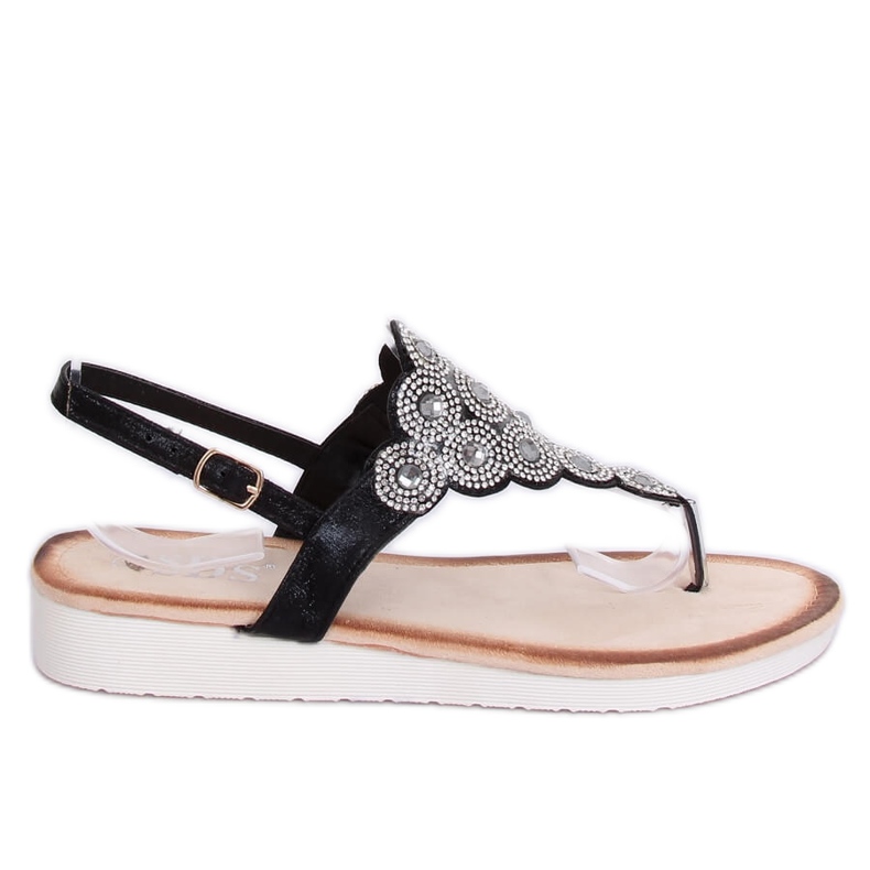 Sandale negre 7887-PL Negru
