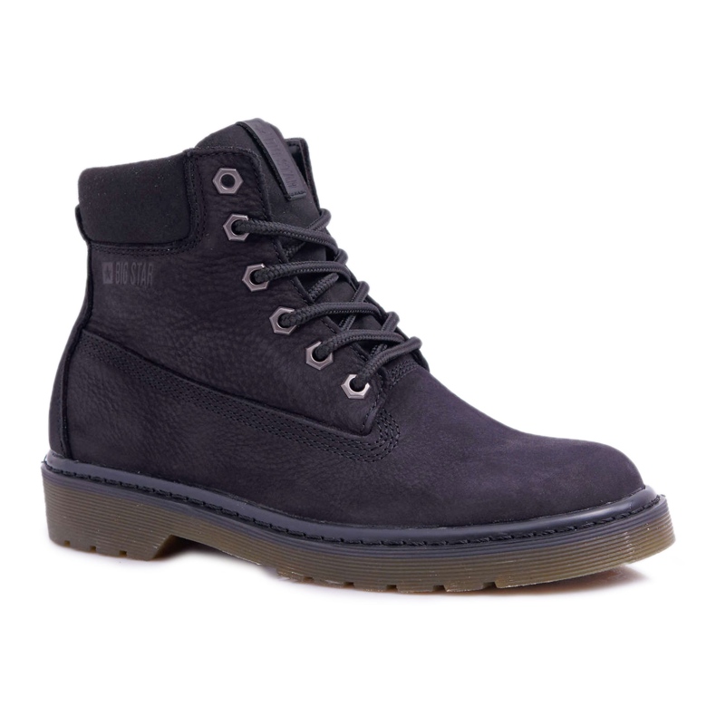 Cizme pentru femei Trappers Big Star Black EE274014 negru Cizme pentru femei Trappers Big Star Black EE274014 negru