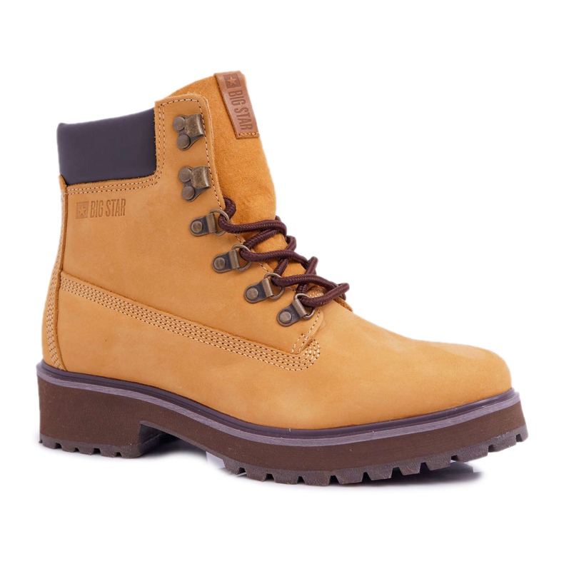 Cizme pentru femei Trappers Big Star Camel EE274035 maro