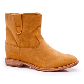 MSMG Cizme pentru femei Camel Evana maro MSMG Cizme pentru femei Camel Evana maro