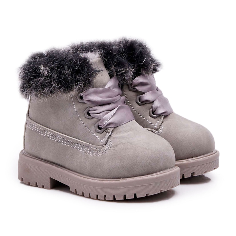 Cizme pentru copii Gri Călători Trappers Fobos