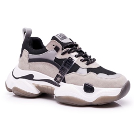 Pantofi sport pentru femei Big Star de Daniel Lopez Grey FF274427 gri