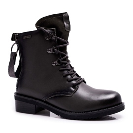 Cizme pentru femei Muncitori Big Star Piele Gri EE274507 Cizme pentru femei Muncitori Big Star Piele Gri EE274507