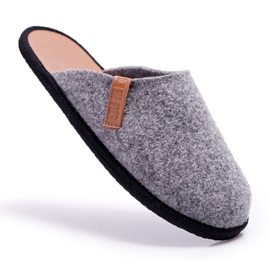 Papuci de casă pentru bărbați Big Star Grey D167177A gri Papuci de casă pentru bărbați Big Star Grey D167177A gri