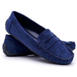 SEA Mocasini pentru femei Bolero din piele de căprioară bleumarin albastru marin SEA Mocasini pentru femei Bolero din piele de căprioară bleumarin albastru marin