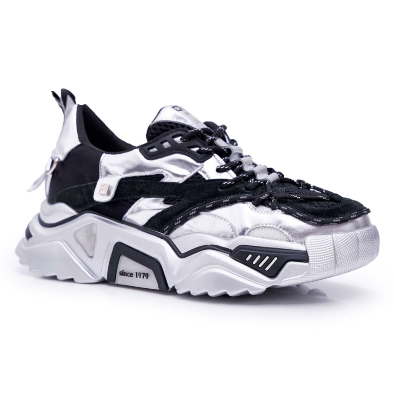 Pantofi sport pentru femei Big Star by Daniel Lopez Negru Argintiu FF274A527 gri