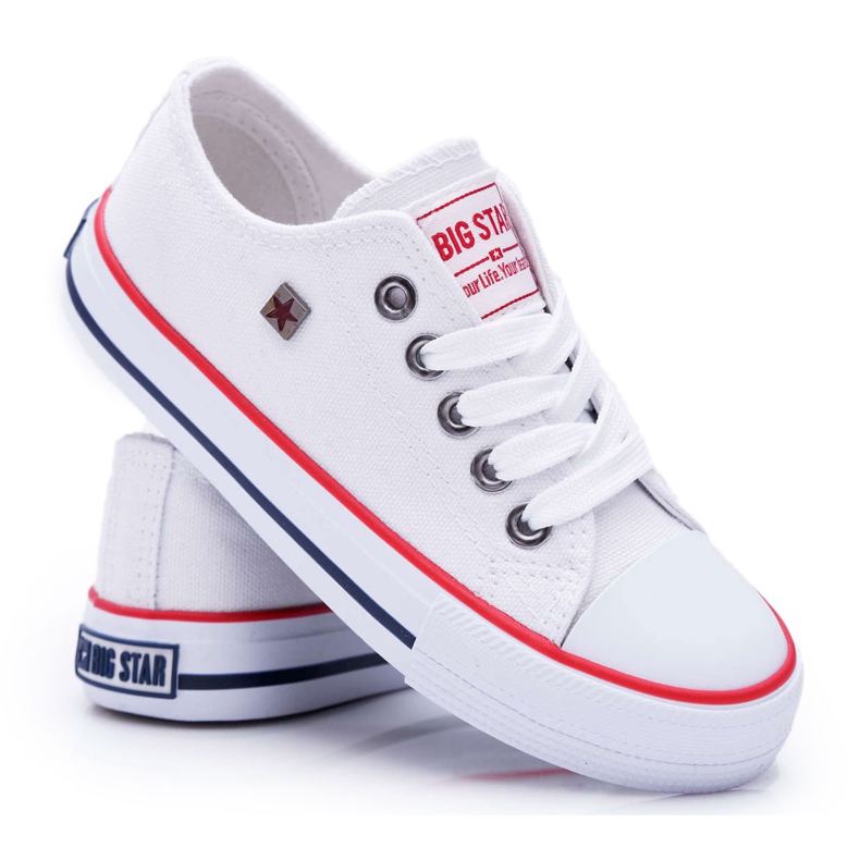 Adidași pentru copii Big Star White FF374200 alb