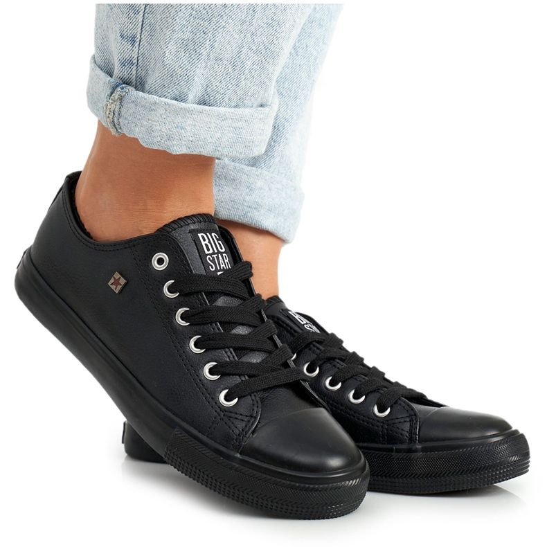 Adidași pentru femei Big Star Black V274871 negru