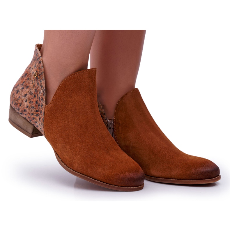 Cizme plate pentru femei Maciejka Spring Leather Red 04091-49 maro Cizme plate pentru femei Maciejka Spring Leather Red 04091-49 maro