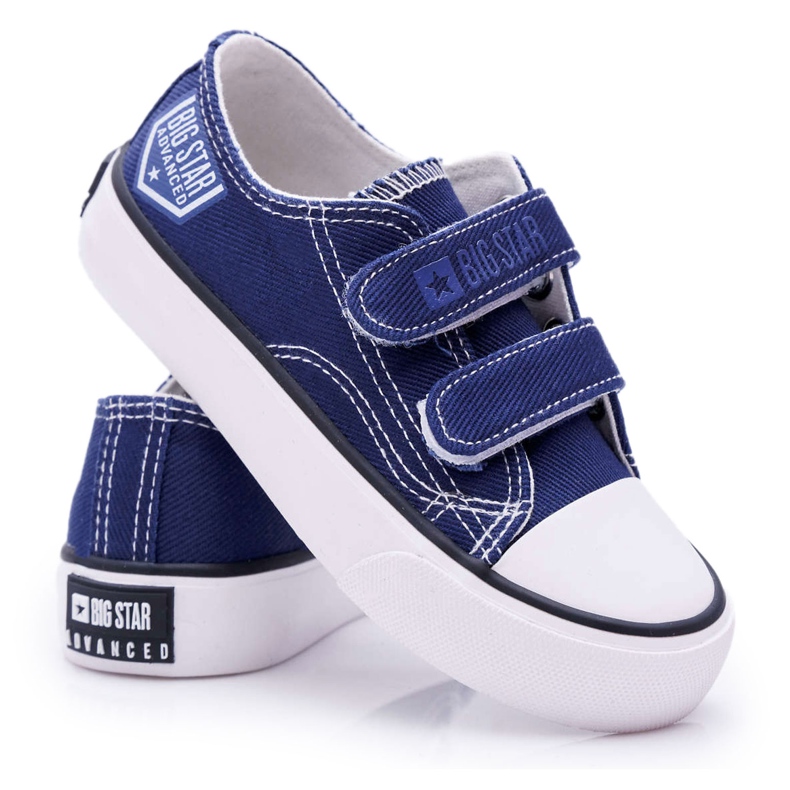 Adidași pentru copii Big Star With Velcro Blue Navy FF374064 albastru marin