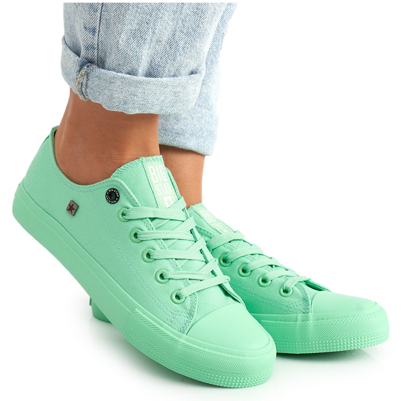Adidași pentru femei Big Star Green AA274030 verde