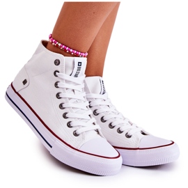 Adidași pentru femei Big Star High White DD274332 alb