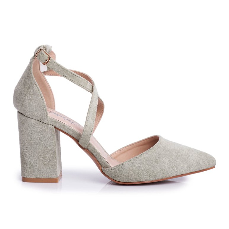 PS1 Pompe de damă pe toc cu trafic Spitz Green multicolor verde