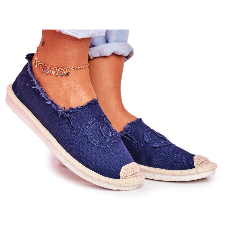 SEA Espadrile pentru femei Flaure bleumarin albastru marin