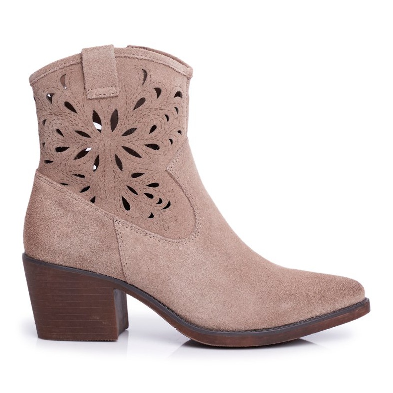 S.Barski Cizme femei piele bej Barski 12622