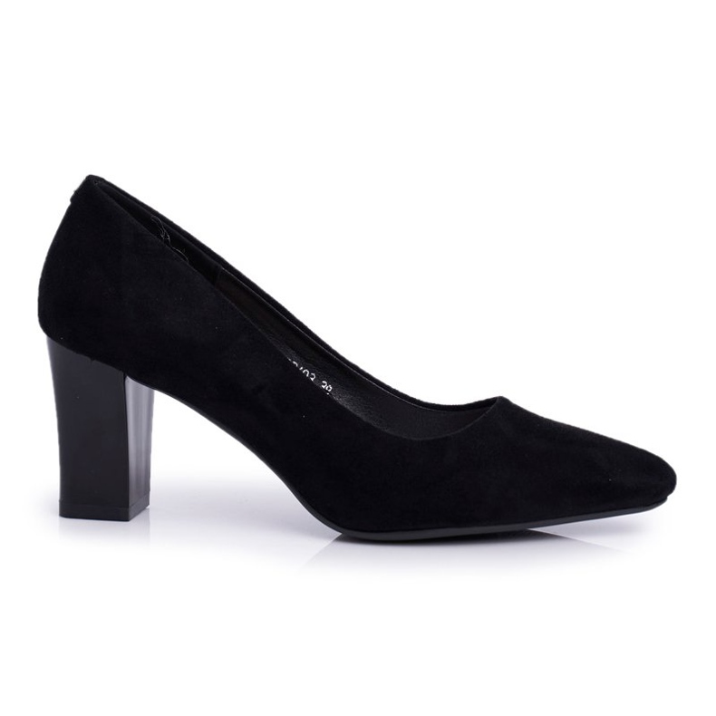 Pompe de damă Sergio Leone PB403 Suede Black Herline negru