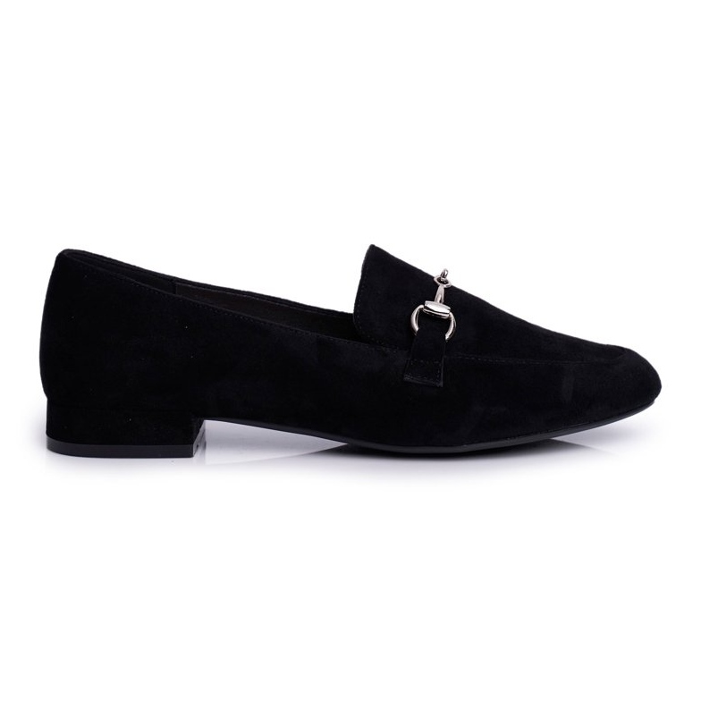 Mocasini de damă piele în piele Sergio Leone MK733 Negru Febbi