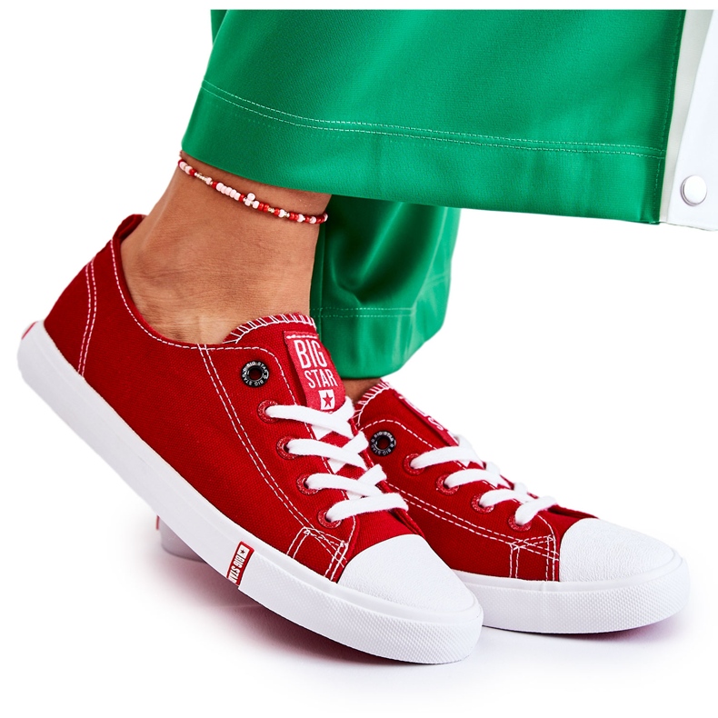 Adidași pentru femei Big Star Red FF274089 roșu