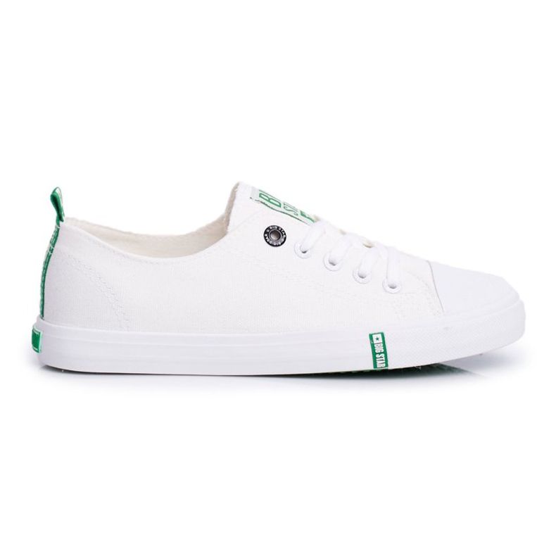 Adidași pentru femei Big Star Green și White FF274088 alb