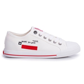 Adidași pentru femei Big Star White FF274079 alb Adidași pentru femei Big Star White FF274079 alb