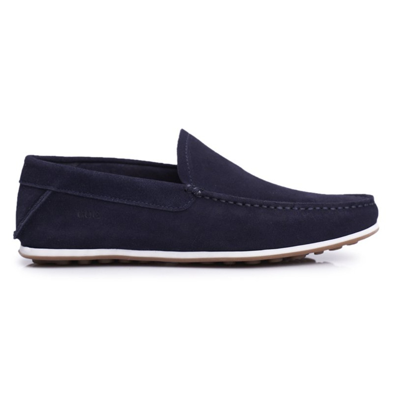 Mocasini pentru bărbați GOE Blue Navy Nubuck FF1N3059 albastru marin Mocasini pentru bărbați GOE Blue Navy Nubuck FF1N3059 albastru marin