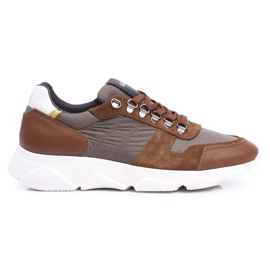 GOE Pantofi sport bărbați Piele Maro FF1N3021 GOE Pantofi sport bărbați Piele Maro FF1N3021