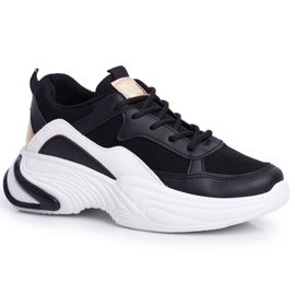 SEA Încălțăminte sport pentru femei Pinner negru colorat alb multicolor SEA Încălțăminte sport pentru femei Pinner negru colorat alb multicolor