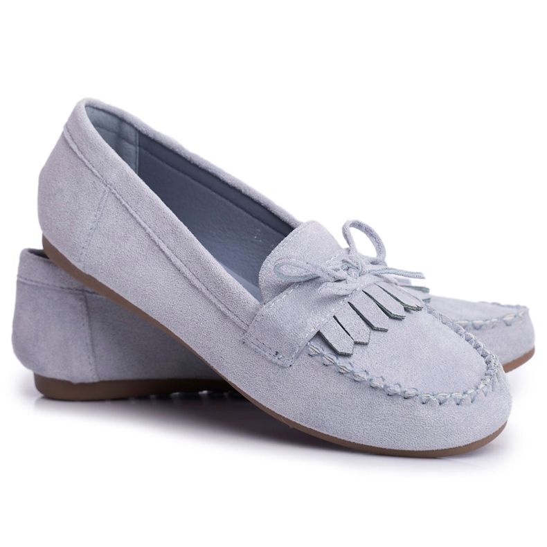 BUGO Mocasini de damă Suede Blue Velucci albastru BUGO Mocasini de damă Suede Blue Velucci albastru