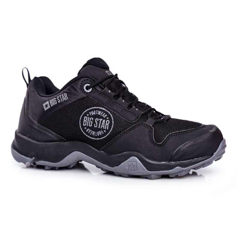 Încălțăminte de trekking pentru bărbați Big Star High Outdoor Black FF174303 negru