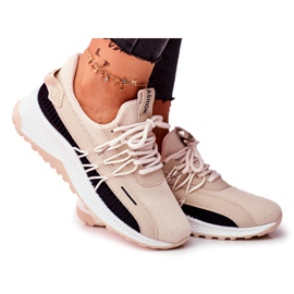 BUGO Încălțăminte sport pentru femei Adidași bej Pamela BUGO Încălțăminte sport pentru femei Adidași bej Pamela