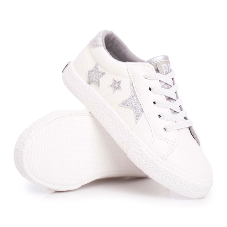 Adidași pentru copii pentru copii Big Star Slip-on White FF374034 alb alb