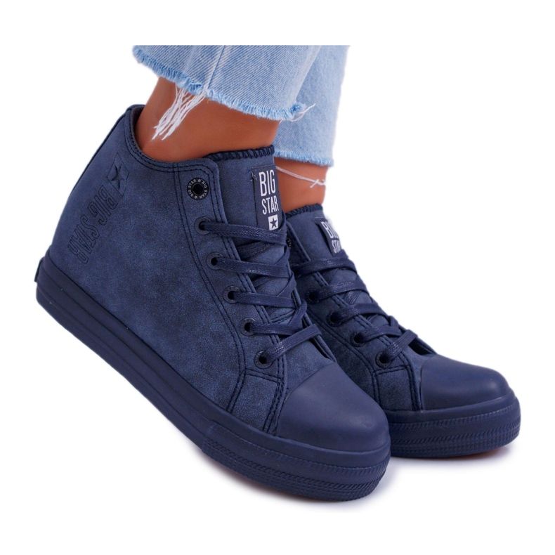 Adidași pentru femei Big Star Navy Blue EE274125 albastru marin