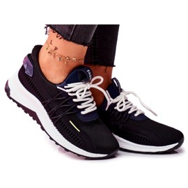 BUGO Încălțăminte sport pentru femei Adidași negri Pamela negru