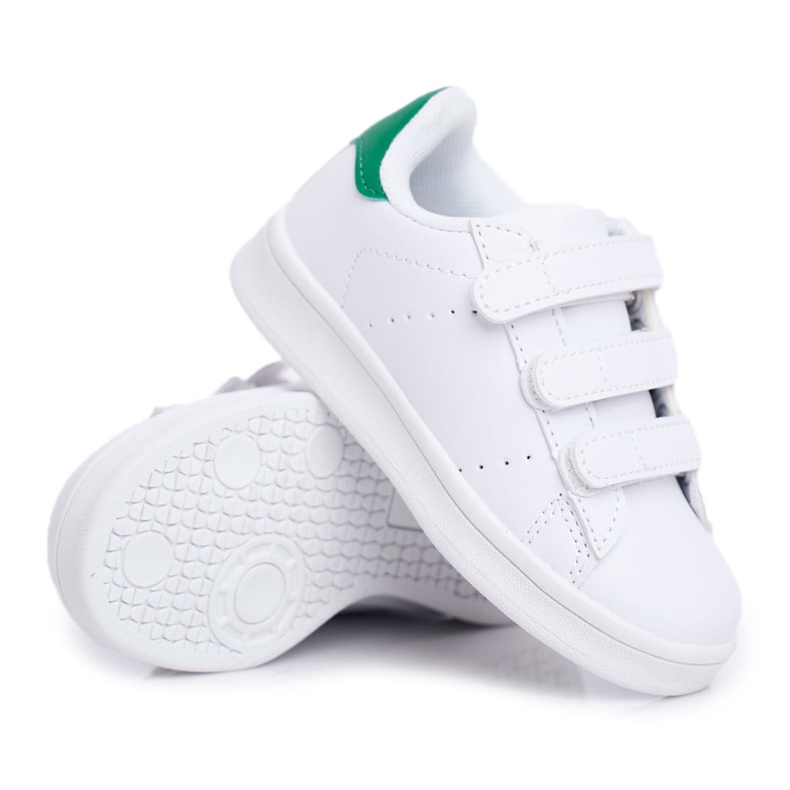 FRROCK Încălțăminte sport Tineret copii Alb Velcro Fifi verde
