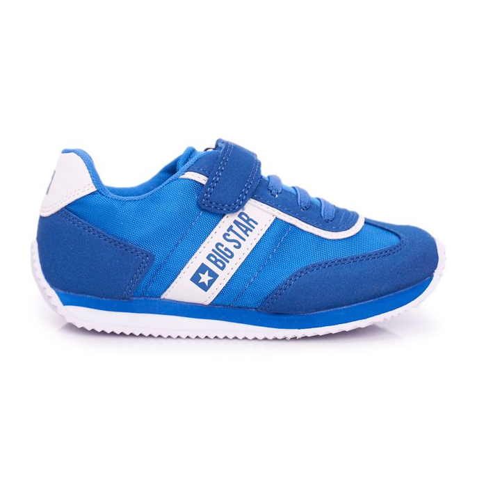 Pantofi sport pentru copii Big Star cu velcro albastru FF374133