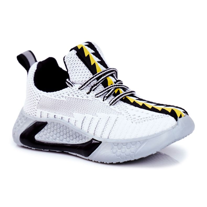 FRROCK Încălțăminte sport Cusătură gri și albă pentru copii