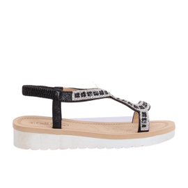 Sandale negre pentru femei HD-129 Negre negru Sandale negre pentru femei HD-129 Negre negru