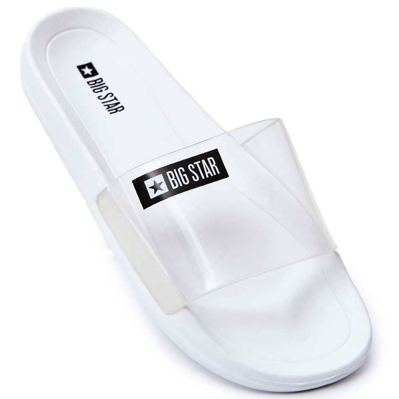 Papuci de damă Big Star Transparent White DD274A258 alb Papuci de damă Big Star Transparent White DD274A258 alb