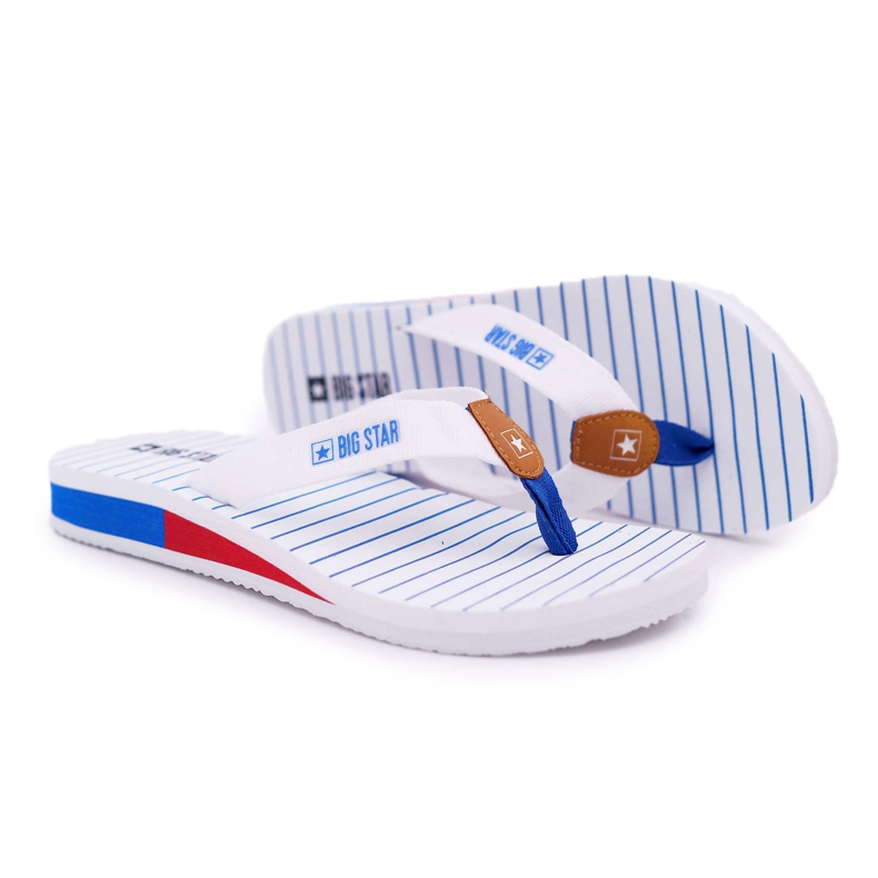 Papuci de damă Flip-flops Big Star White DD274A245 alb