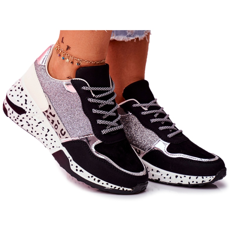 Încălțăminte sport pentru femei Talpă groasă Nokien negru