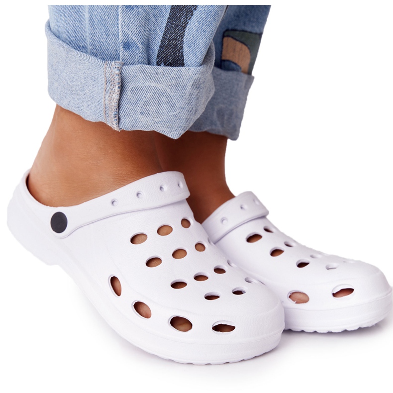 Flameshoes Papuci albi Eva Foam pentru femei