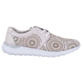 Filippo Pantofi sport din piele roz Filippo Pantofi sport din piele roz