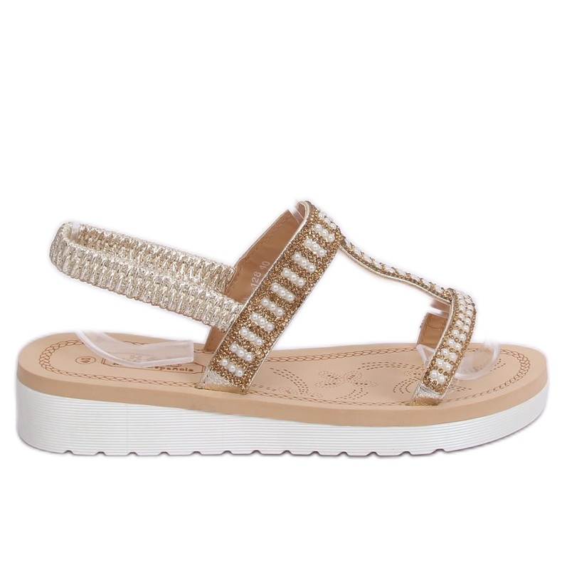 Sandale de aur pentru femei HD-128 Gold