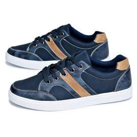 Adidași Kenny pentru bărbați bleumarin maro albastru marin Adidași Kenny pentru bărbați bleumarin maro albastru marin