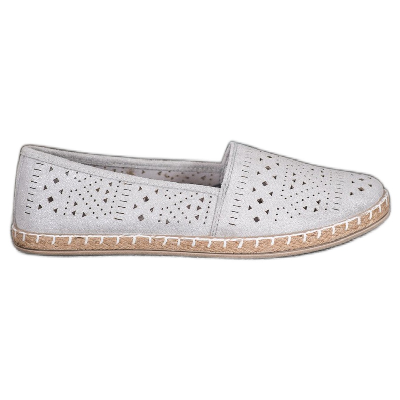 Espadrile aztece MCKEYLOR cu modele aztece maro gri